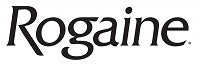 The ROGAINE logo features the brand name in sleek, black serif font with a clean and professional appearance, reflecting its clinical and trusted identity in hair regrowth.
