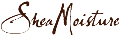 The SheaMoisture logo features elegant, flowing brown script, giving it a handwritten, natural feel that reflects the brand’s commitment to organic and ethically sourced ingredients.