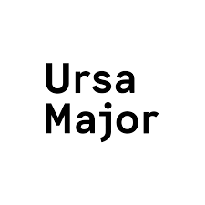 The Ursa Major logo features the brand name written in a bold, black, sans-serif font with "Ursa" on the top line and "Major" directly below it, set against a plain white background.