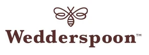 The Wedderspoon logo features a simple brown bee icon above the word “Wedderspoon” in a clean serif font, symbolizing purity and natural beekeeping.