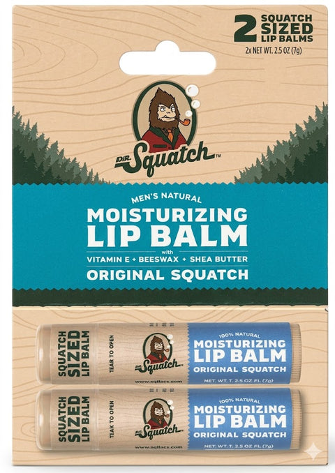 Dr. Squatch Moisturizing Lip Balm 2 Pack