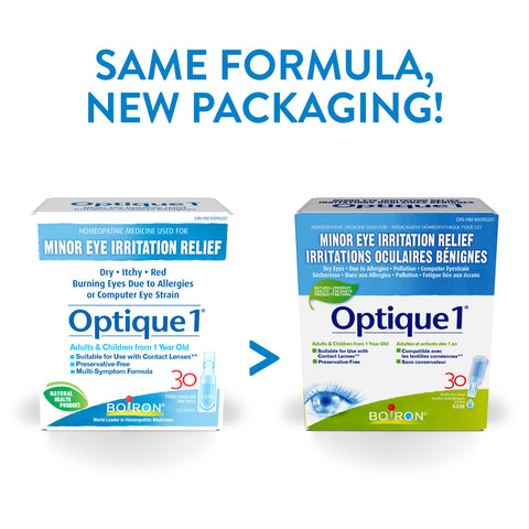 Boiron Minor Eye Irritation Relief Optique1 - 30 Single Use Doses of 0.4mL