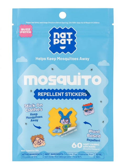 The Natural Patch Kids Mosquito Repellant 60 Stickers