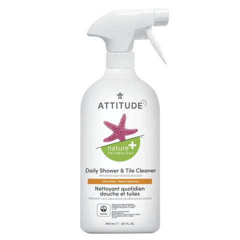 Attitude Nature+ Daily Shower & Tile Cleaner Citrus Zest 800 ml - YesWellness.com