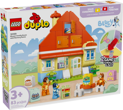 LEGO Bluey's Family House with Memory Game, 10459 