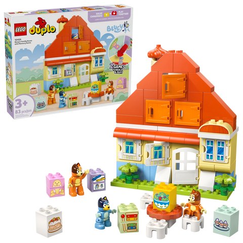 LEGO Bluey's Family House with Memory Game, 10459 