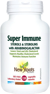 Expires April 2026 Clearance New Roots Herbal Super Immune Sterols & Sterolins with Arabinogalactan 120 Capsules