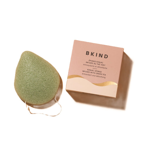 BKIND Konjac Facial Sponge Green Tea