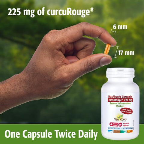 New Roots MaxAbsorb Curcumin curcuRouge 60 Capsules