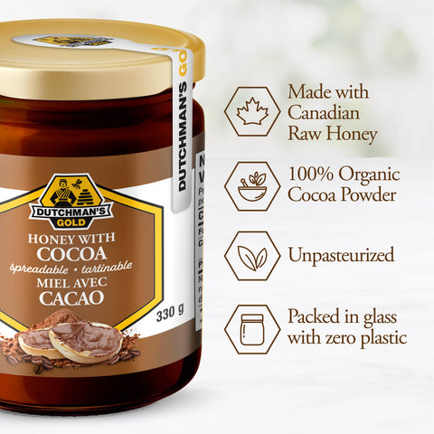 Dutchman's Gold Honey With Cocoa 330g - YesWellness.com