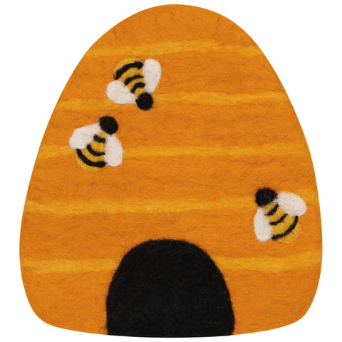 Danica Jubilee  Bumblebee Felt Wool Trivet