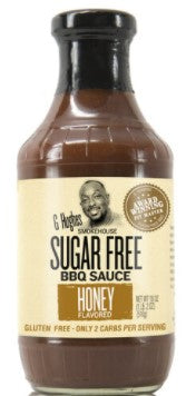 Expires April 2024 Clearance G Hughes Sugar Free BBQ Sauce Honey 490mL - YesWellness.com