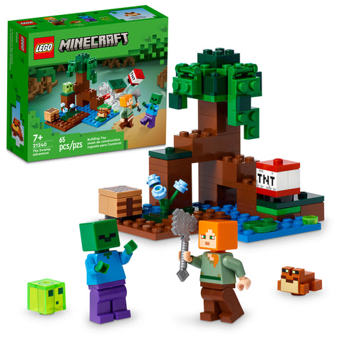 LEGO Minecraft The Swamp Adventure, 21240 (Discontinued) - YesWellness.com