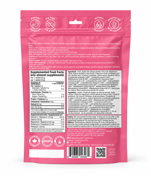 Organika Belli-Bless Fibre Strawberry Kiwi 5g x 15 Sachets