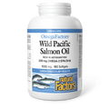 Natural Factors OmegaFactors Wild Pacific Salmon Oil 1000mg Softgels