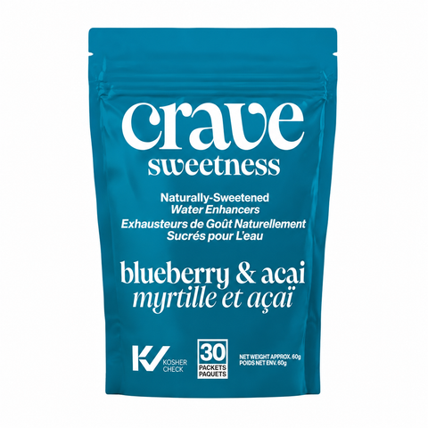 Crave Stevia Sweetness Water Enhancers 30 Packets Blueberry & Acai