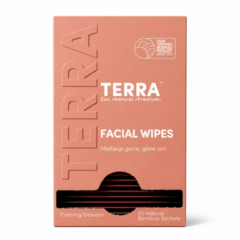 Terra Facial Wipes Calming Blossom 30 Sachets