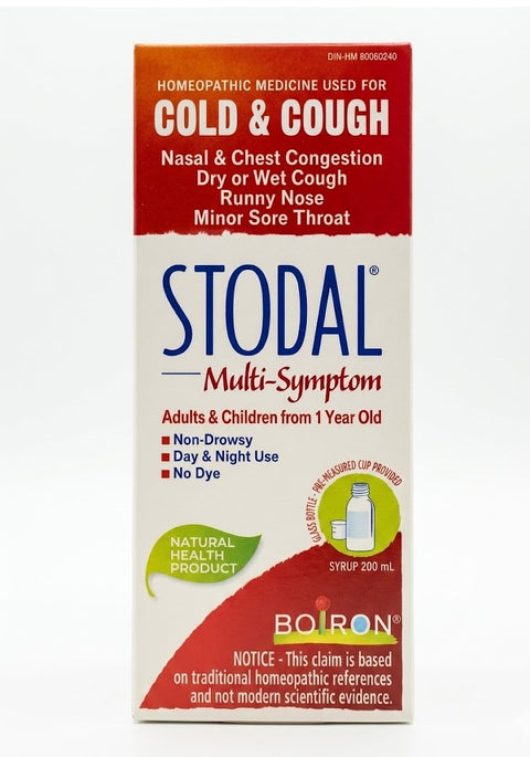 Boiron Cough and Cold Stodal Multi Symptom Syrup 200 mL