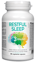 3 Brains Restful Sleep 90 Vcaps - YesWellness.com