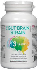 3 Brains The Gut-Brain Strain 60 Vegetarian Capsules - YesWellness.com