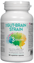 Expires April 2026 Clearance 3 Brains The Gut-Brain Strain 60 Vegetarian Capsules