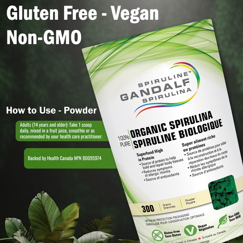 Gandalf Spirulina Organic Spirulina Powder 300g