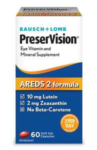 Bausch & Lomb PreserVision AREDS 2 Formula 60 Softgel Capsules