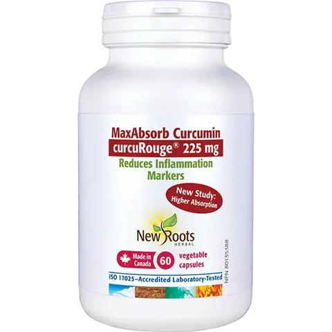 New Roots MaxAbsorb Curcumin curcuRouge 60 Capsules