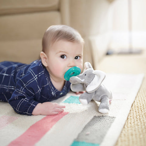 WubbaNub Elephant Plush Pacifier - YesWellness.com
