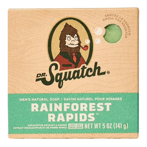 Dr. Squatch Men's Natural Soap Rainforest Rapids 141g