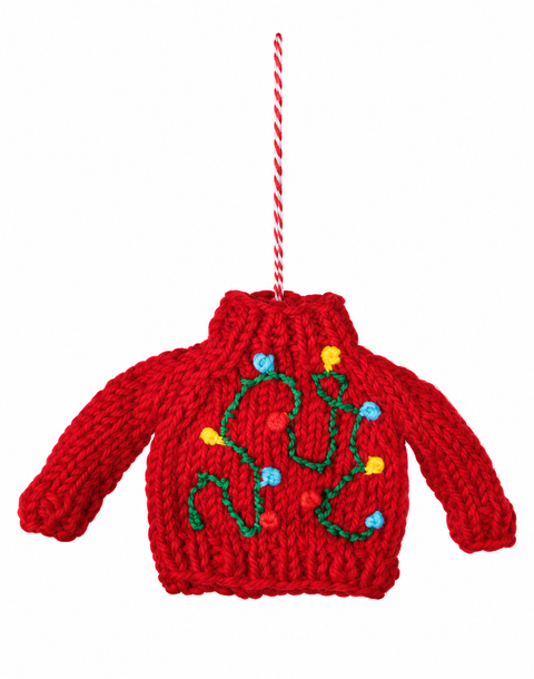 Danica Jubilee Merry Knitmas Felt Christmas Tree Ornaments