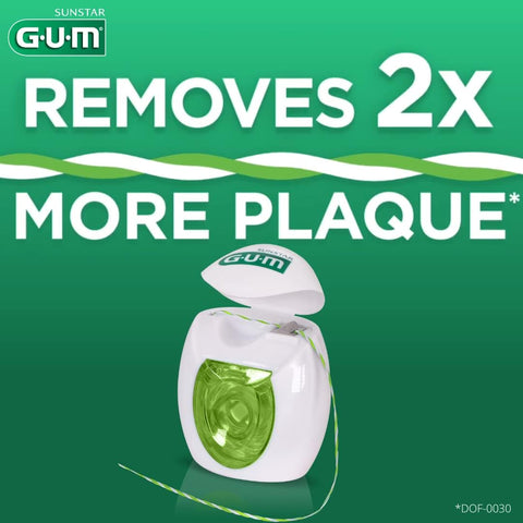 GUM Dual Defence Twisted String Dental Floss 2 x 35M