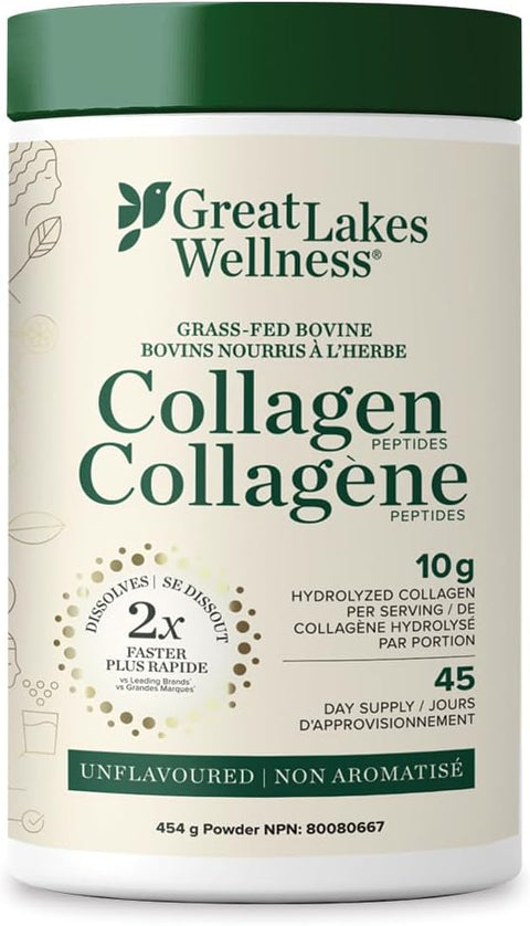 Great Lakes Quick Dissolve Collagen Peptides Unflavoured 454g