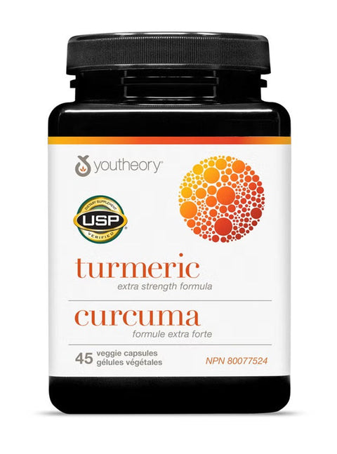 Expires January 2026 Clearance Youtheory Turmeric Extra Strength 45 Veggie Capsules