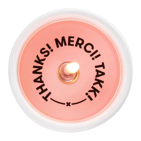 54 Celsius Message Candle Thanks! Merci! Takk! 1 Count - YesWellness.com
