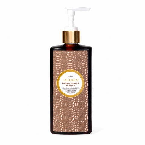 Lalicious Brown Sugar Vanilla Shower Oil & Bubble Bath 10 oz
