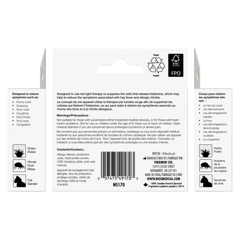 Bios Medical Light Therapy Allergy Reliever