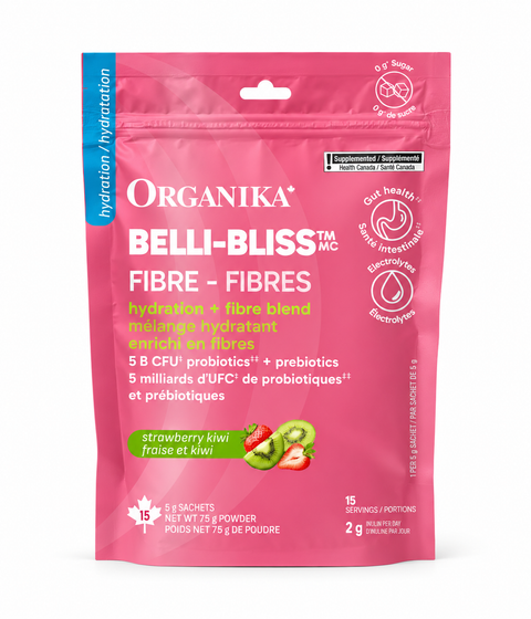 Organika Belli-Bless Fibre Strawberry Kiwi 5g x 15 Sachets