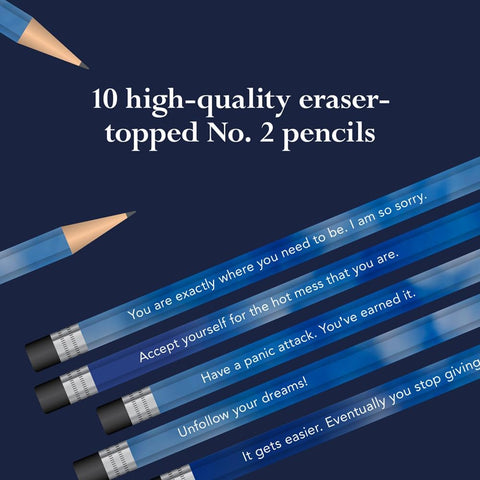 Chronicle Books Disappointing Affirmations Pencils