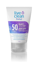 Live Clean Sheer Mineral Baby Sun Lotion SPF 50+ 113g