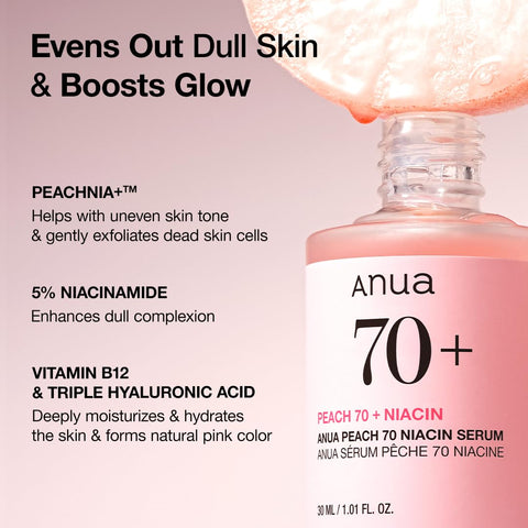 Anua Peach 70% Niacin Serum 30mL