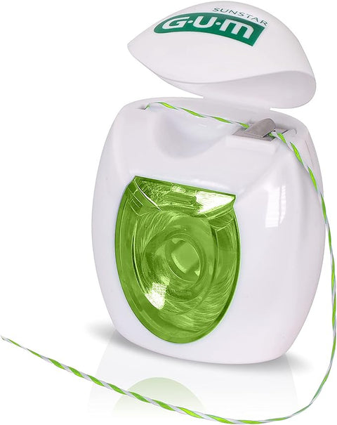 GUM Dual Defence Twisted String Dental Floss 2 x 35M