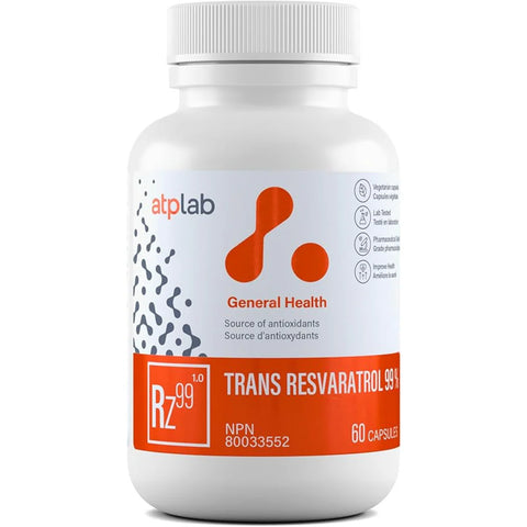 ATP Lab Transreveratrol 99% 60 Capsules