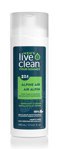 Live Clean Alpine Air Bodywash & Shampoo 500mL