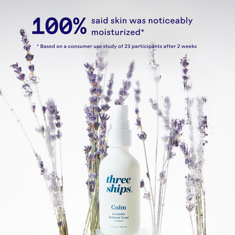 Three Ships Calm Lavender Hydrosol Toner 60mL - Yeswellness.com