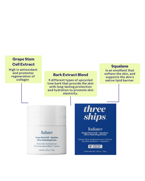 Three Ships Radiance Grape Stem Cell + Squalane Day Cream 50g - YesWellness.com