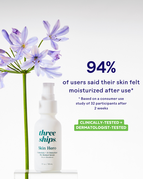 Three Ships Skin Hero Bakuchiol + Calendula Bio-Retinol Serum 30mL - YesWellness.com