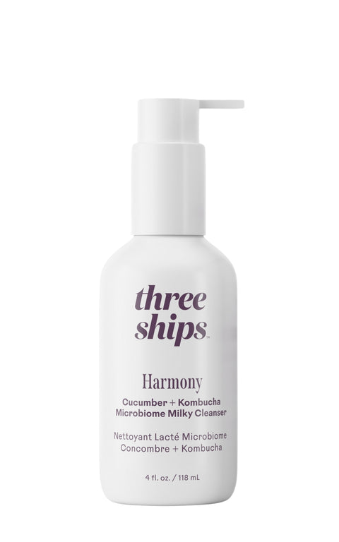 Three Ships Harmony Cucumber & Kombucha Microbiome Balancing Cleanser 60mL Front Label