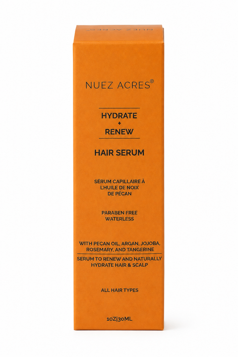 Nuez Acres Hydrate and Renew Hair Serum - Rosemary and Tangerine