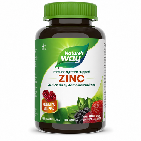 Nature’s Way Zinc Immune System Support Mixed Berry 60 Gummies